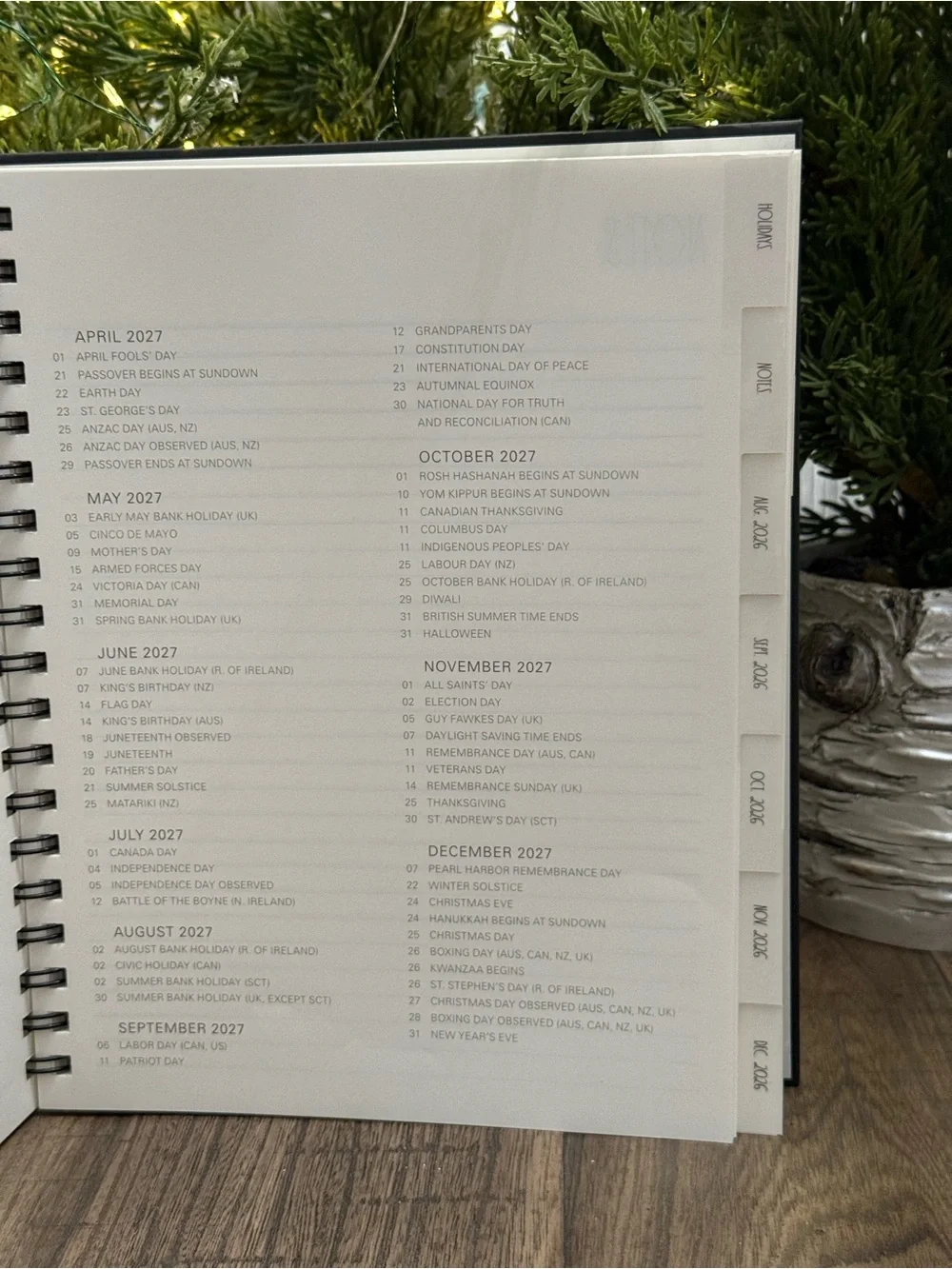 ✨Brand NEW w/Tags Rae Dunn 2027. 17 Month Spiral Planner -Aug 2926 - Dec 2027 ✨